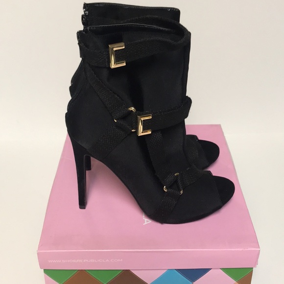 Shoe Republic LA Postman Black Booties Size 8 - Picture 4 of 7